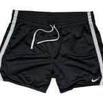 Nike Dri-FIT Running Shorts Women's Size S White Stripe Black Athletic Gym Used Photo 0