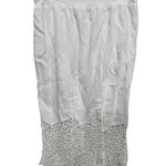 Chico's Skirt Women's 10 White Lace Maxi Cutwork Cotton 1.5 Romantic vacation Photo 0