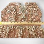 Luxxel Rose Gold Gorgeous Gown With Tulle Overlay Sequin Embellishments | NWT Photo 15