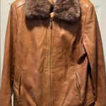 Marvin Richards | women’s leather & rabbit fur jacket. Size: XL Photo 11