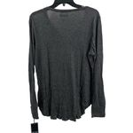 Michael Lauren  Grey Long Sleeve Henley Size Medium New Photo 2