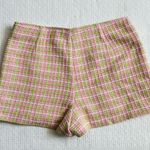 ZARA  Textured Tweed Shorts Skort High Waist 3590 728 620 Medium M Pink NEW Photo 6