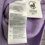 Madewell  Cashmere Purple Relaxed Crewneck Sweater Women's Small Soft Basics Photo 5