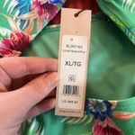 BCBGeneration  Women's Green 1pc Swimsuit Knot Front Cut Out Bathing Suit XL Photo 8