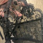 Victoria's Secret Victoria’s Secret Sheer Lace Teddie Size Medium Black Photo 3