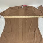 Isaac Mizrahi  Camel Open Front Sweater Photo 5