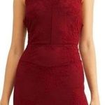 Free People  Intimately Harper Burgundy High Neck Halter Lace Mini Dress Photo 0