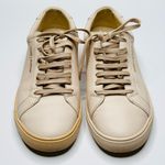 Saint Laurent Women’s Andy Beige Cream Leather Round Toe Trainers Sneakers Photo 0