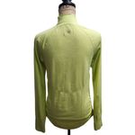 Athleta ‎ Lime Green Half Zip Athletic Running Pullover Performance Top Size L Photo 1