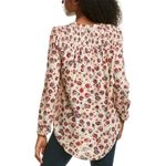 BeachLunchLounge NWT Beach Lunch Lounge Annina Printed Blouse In Pink Cosmos Photo 1