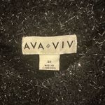 Ava & Viv  Metallif Shimmery V-Neck High-Low Sweater Photo 4