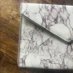 Rebecca Minkoff  Leo Leather Marble Grey Envelope Clutch Photo 4