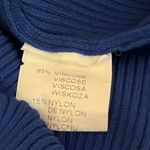 Moocci Blue Rib Knit Scalloped Sleeveless Midi Camisole Bodycon Tank Dress S/M Photo 4