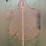 vintage savannah Light Pink Hooded V-Neck Long Sleeve Shirt-See Measurements Photo 6