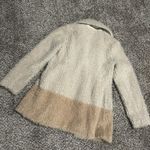 Anthropologie Elevenses Cream Shag Coat Sherpa Teddy Jacket Photo 5
