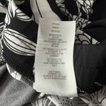 Susan Graver  Floral Print Crop Wide Leg Pants Womens XLP Black White Pink Stripe Photo 9