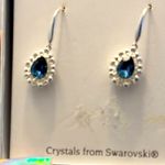 Swavorski BRILLIANCE SWAROVSKI TOPAZ & DIAMOND ACCENT EARRINGS Photo 2