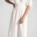 Anthropologie NWT Hutch Smocked Waist Eyelet Jumpsuit Medium Retail $198.00 Photo 0