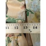 O.p.t Ada Garden Ethereal Flowy Romantic Cream Chiffon Maxi Dress XS Yellow Photo 4