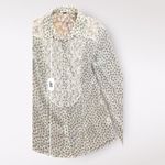 Free People  All That Glitters Button Down Shirt Size S‎ Photo 3