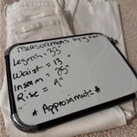 Harper  Heritage mid rise white kick crop raw hem Women Dark Jeans size 25 Photo 9