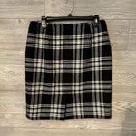 Talbots Black and White Plaid Pencil Skirt Career Office Womens Size 10 Photo 1