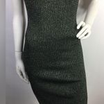 Metallic Cutout Side Slit Dress M Size M Photo 11