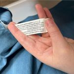 ZARA  denim collection floral embroidered & beaded cold shoulder dress size small Photo 9