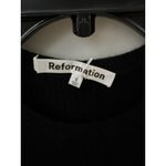 Reformation  Basil Sleeveless Cashmere Midi-Dress in Black Size Small $348.00 Photo 7