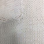 Off white Handmade cable knit deep vneck Cropped sweater size XXL Photo 5