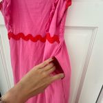 Pink and Red Ruffle Maxi Dress Size M Photo 4