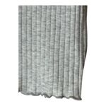 American Eagle ‎ Shirt Women Small Gray Ribbed Knit V Neck Henley Baby Tee NWT Photo 5