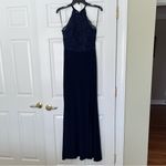 MORGAN & CO formal dress navy with sequins size 5 / 6 Blue Photo 7