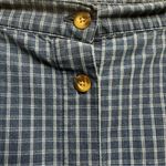 Cabin creek Vintage  Button Front Blue Checkered Women's Midi Cotton Skirt Photo 3