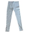 SKIMS  Cotton Ribbed leggings, light grey, size Medium, NWOT Photo 1