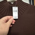 Gap  Brown and White Striped Women's Sweatshirt Photo 1