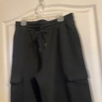 BP NWT Black Wide-Leg Cargo Pants S Athleisure Casual Minimalist Photo 2
