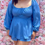 Longsleeve Blue Romper Size XL Photo 0