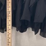 Y2K Whimisgoth Dress M Fairy Grunge Sheer Assymetrical Hem USA Flowy Goth Vamp Black Size M Photo 13