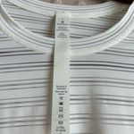 Lululemon Tie Your Practice Striped Long Sleeve Sz 2 White Photo 3
