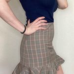Aritzia Sunday Best Astala Skirt Plaid Gray Size 8 Photo 1