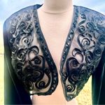 Niki Elegant Black Embroidered Women's Vintage Bolero Jacket Size M Photo 8