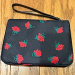 Kate Spade  Chelsea Medium Wristlet Nylon Pouch in Red Rose Toss Print Photo 2