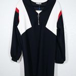 ZARA NWT  Black Color Block Balloon Sleeve Mini Dress Size Medium Photo 1