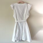 Madewell Ruffle Sleeve Peplum Mini Wrap Dress Photo 4