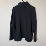 Banana Republic  Womens‎ Pullover XL Black Ottoman Ribbed Mock Neck Half Zip Photo 7