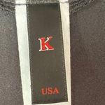 K Mock Neck Front Zip Thigh Length Black Bodysuit Photo 12