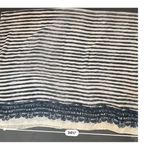 Unbranded Women Chic Chevron Stripe Infinity Scarf Lightweight Fashion Accessory White Photo 3