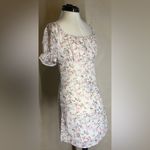 Pink Lily Womens Pink Floral Ruched Bust Short Summer,Spring Lined Dress|Size:S Photo 2