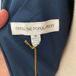 Dress the Population  Halter Neck Maxi Dress Medium Navy Blue Event Demure Formal Photo 1